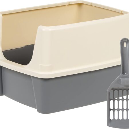 Large Open Top High-Sided Litter Box