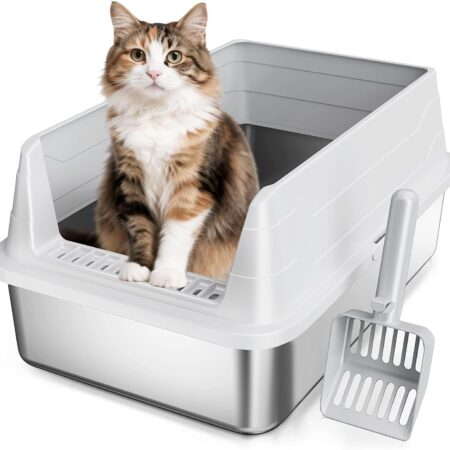 Standard Stainless Steel Cat Litter Box